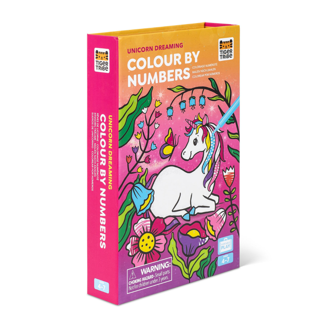 Tiger Tribe Colour by Numbers - Unicorn Dreaming