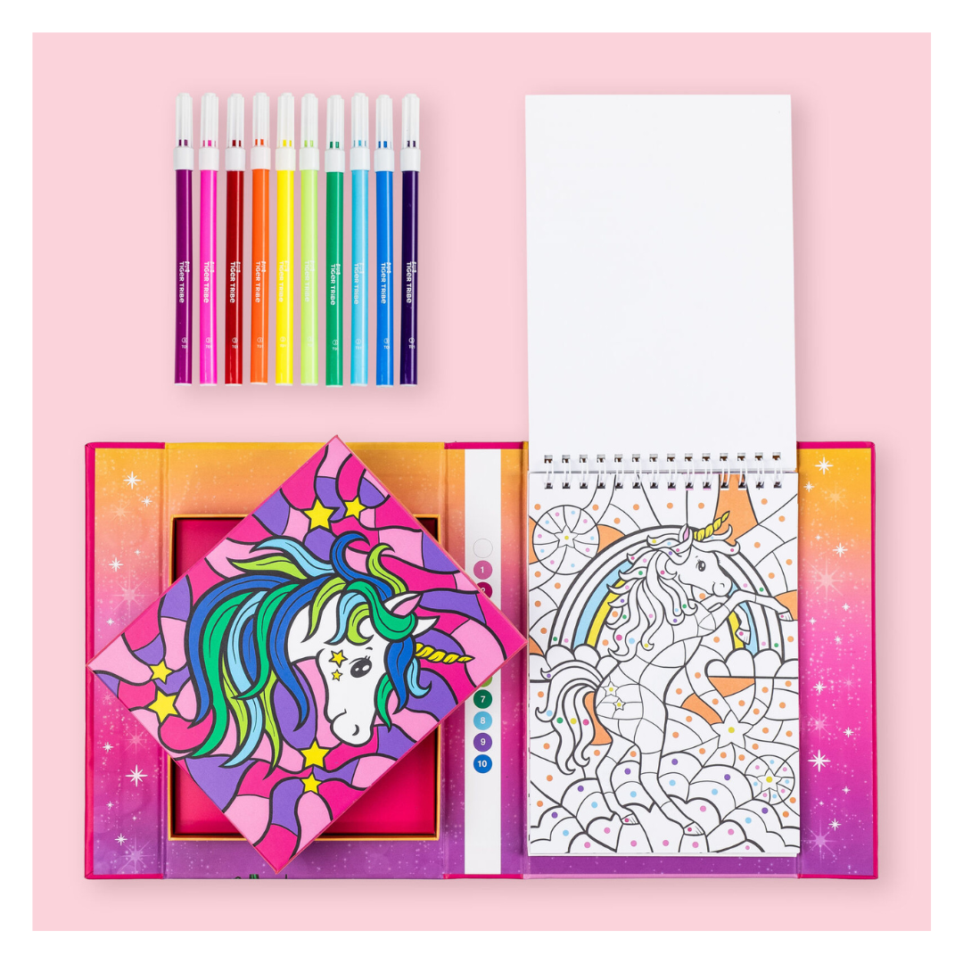 Tiger Tribe Colour by Numbers - Unicorn Dreaming