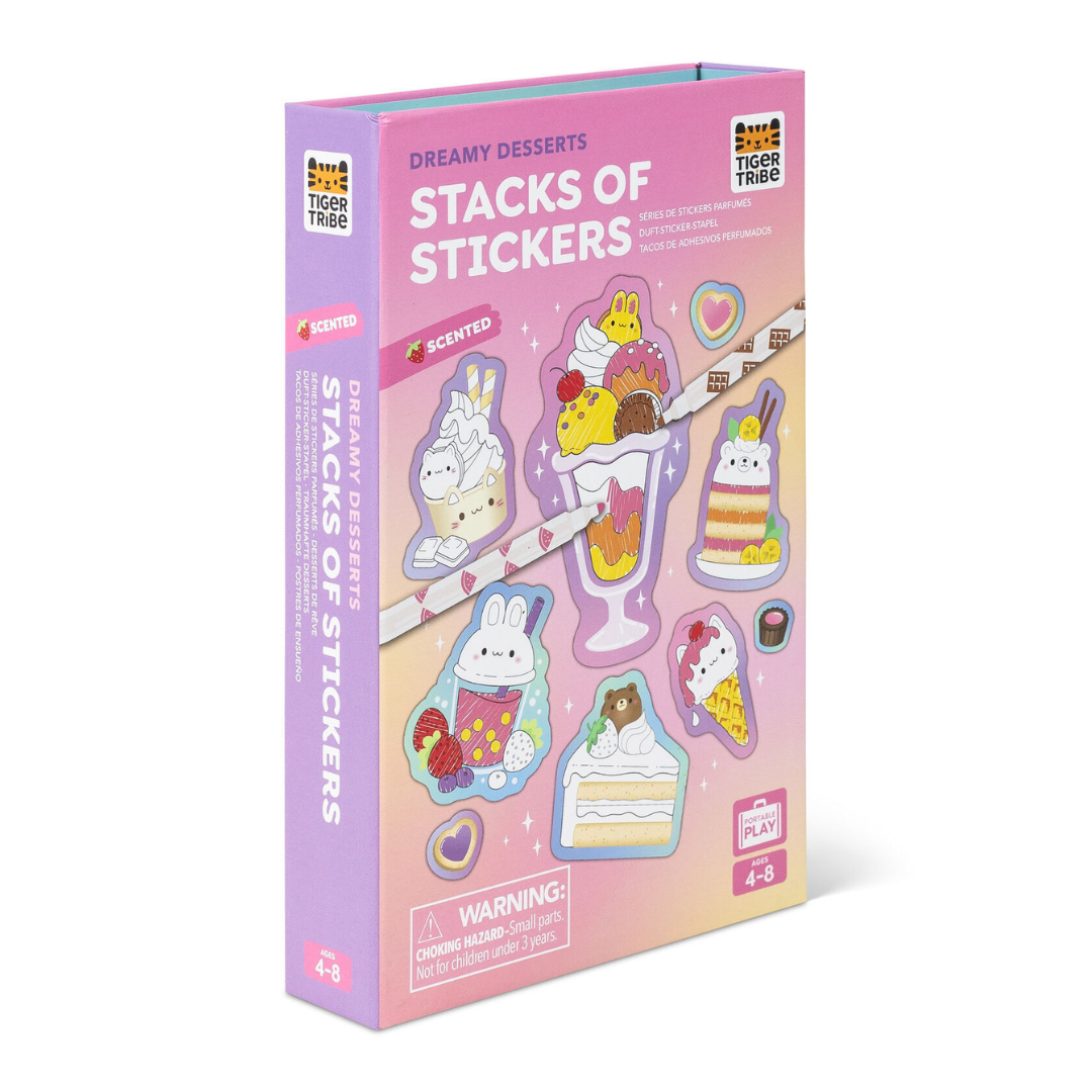 Tiger Tribe Scented Stack of Stickers - Dreamy Desserts