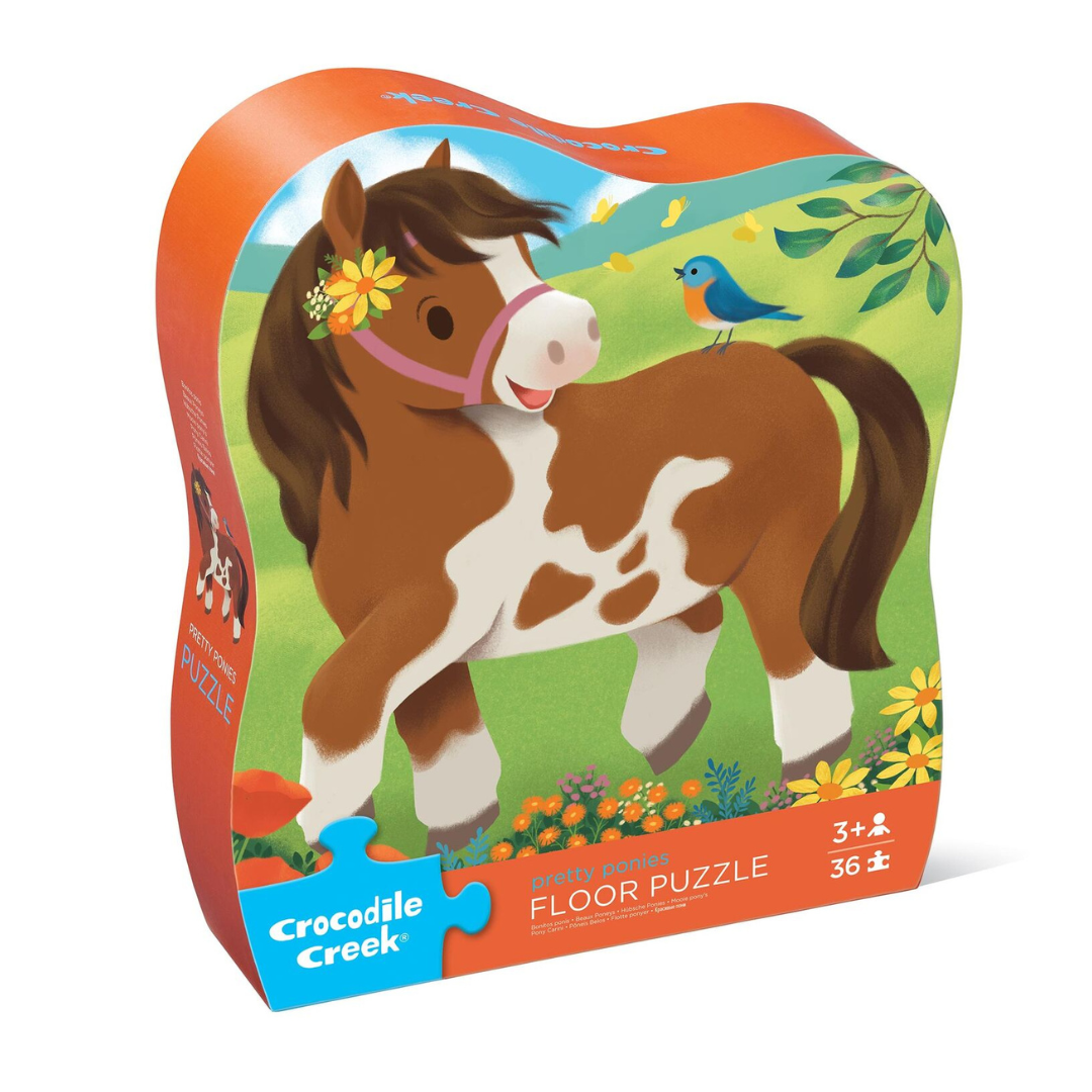 Crocodile Creek - Classic Floor Puzzle - Pretty Ponies | 36 Piece
