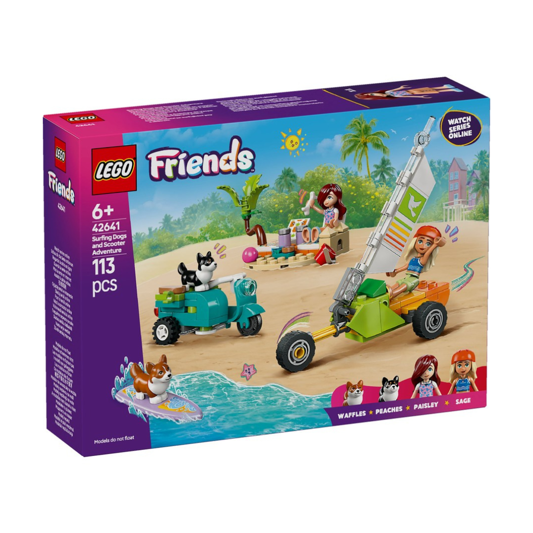 LEGO Friends Surfing Dogs and Scooter Adventure 42641