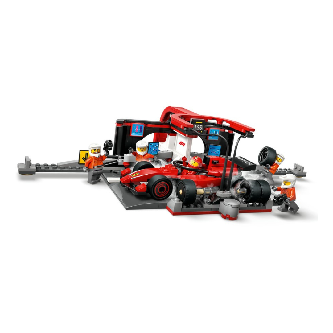 LEGO City F1 Pit Stop & Pit Crew with Ferrari Car 60443