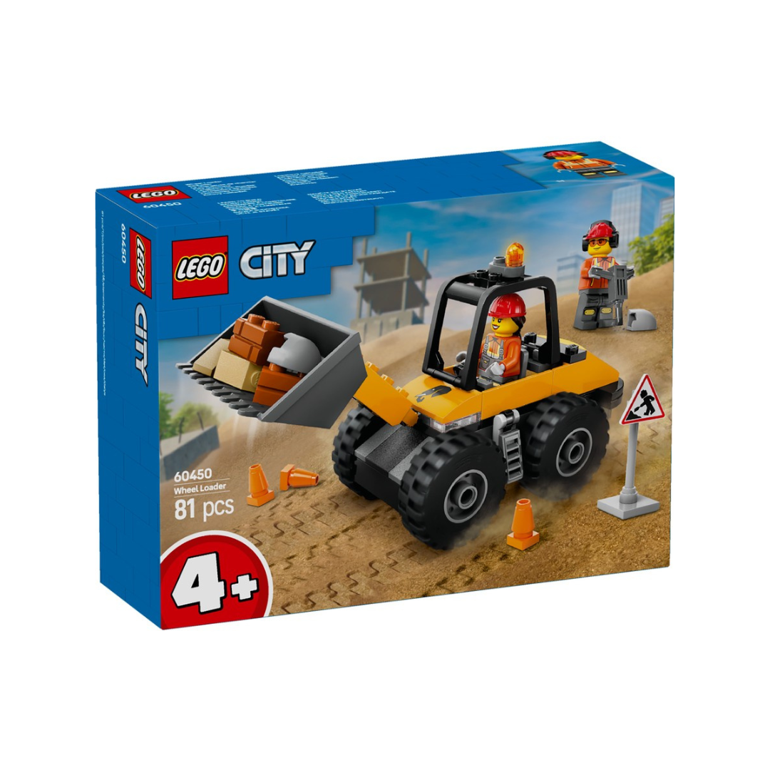 LEGO City Yellow Construction Wheel Loader 60450
