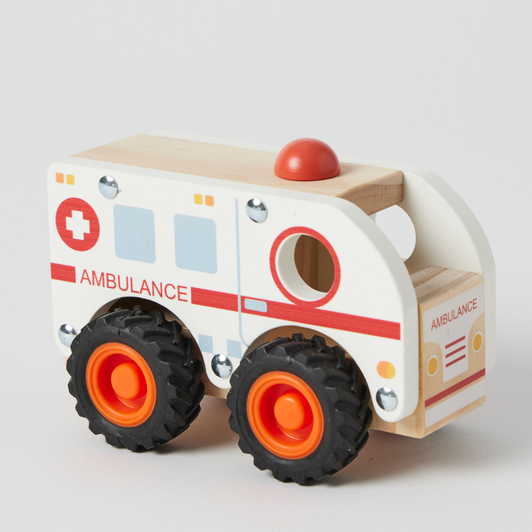 Zookabee - Wooden Ambulance Car