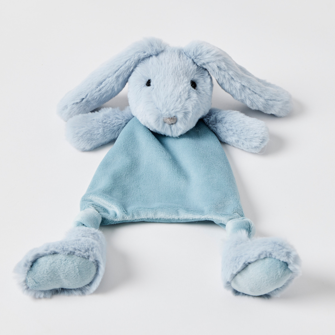 Jiggle & Giggle -  Pale Blue Bunny Comforter