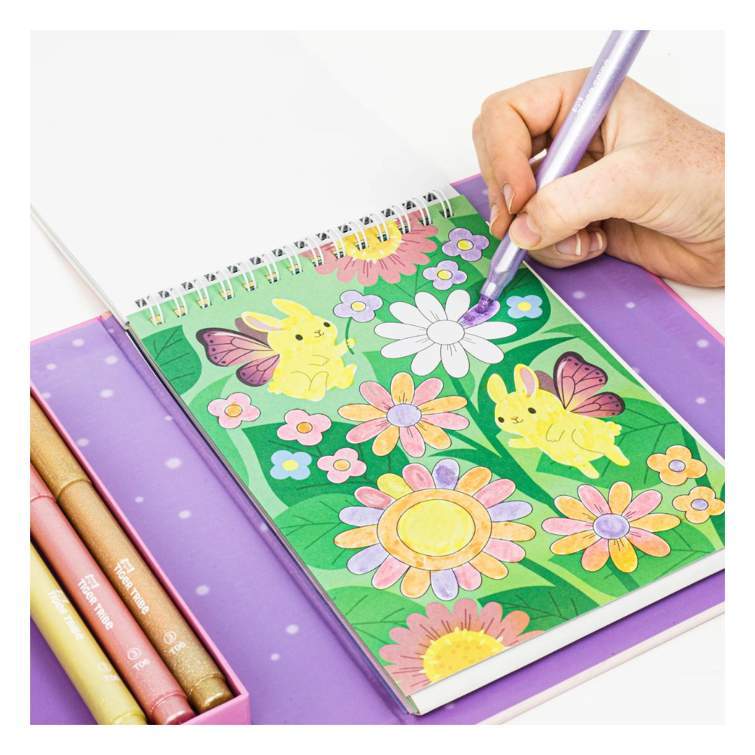 Tiger Tribe Shimmer Colouring Set - Little Fairy Land