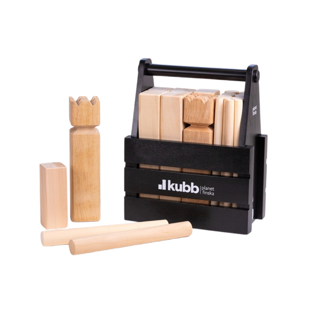 Planet Finska: Kubb Original - Viking Chess Charcoal Black