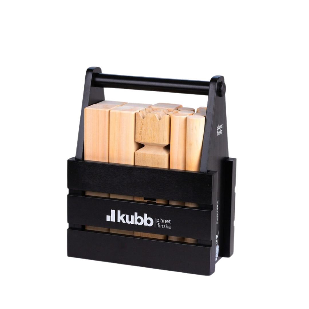 Planet Finska: Kubb Original - Viking Chess Charcoal Black