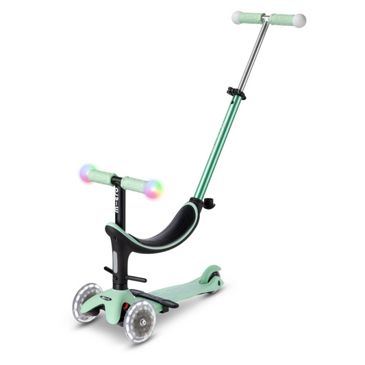 Micro Scooter Mini2Grow Deluxe Magic LED Scooter - Mint