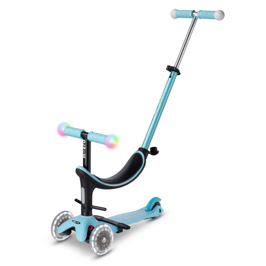 Micro Scooter Mini2Grow Deluxe Magic LED Scooter - Light Blue