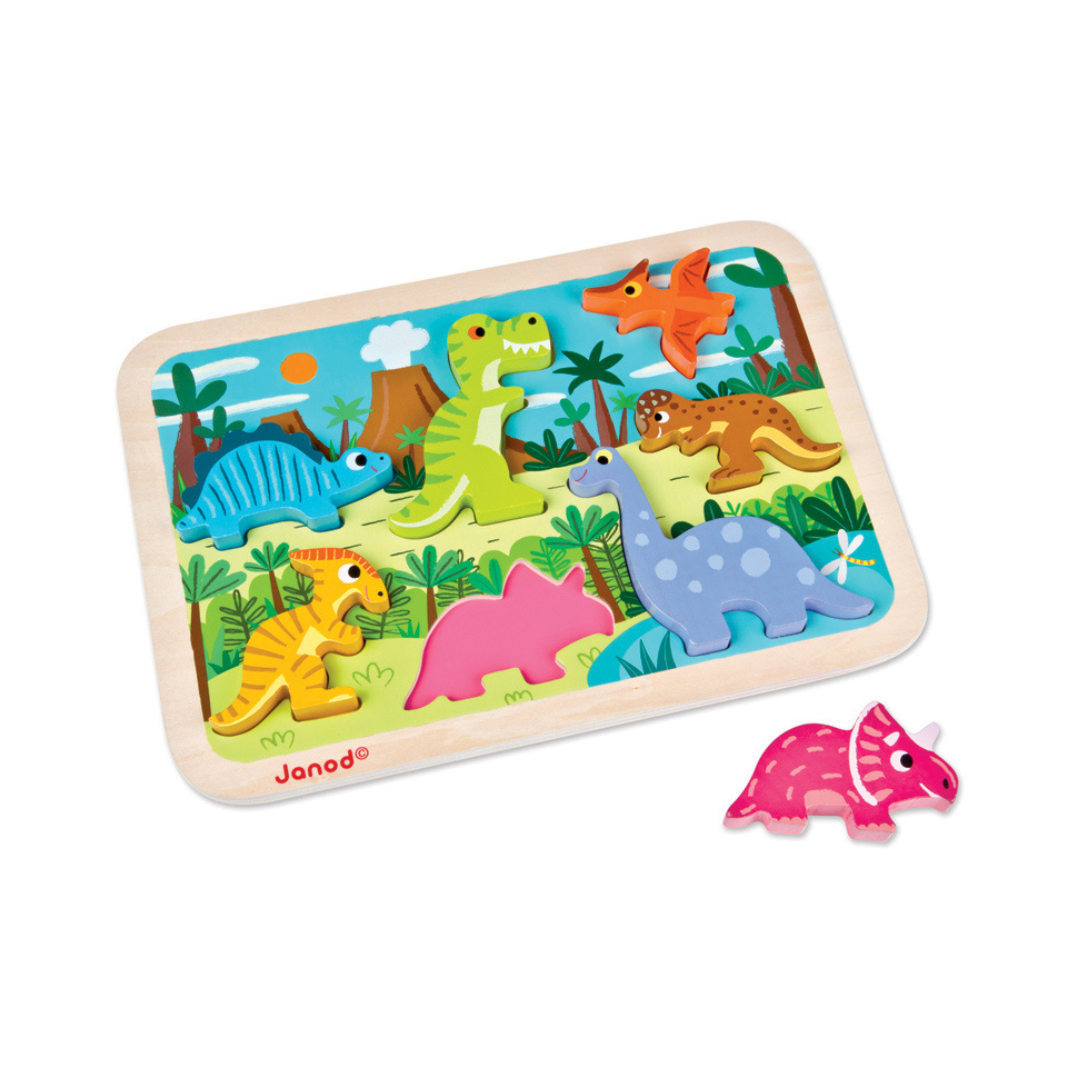 Janod - Dinosaur Chunky Puzzle