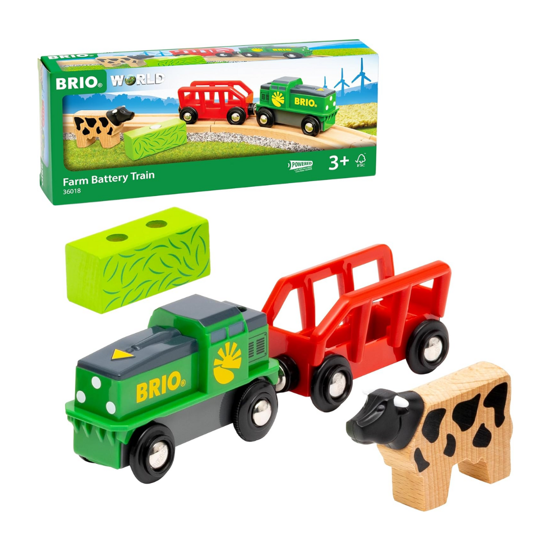 BRIO Farm Battery Train