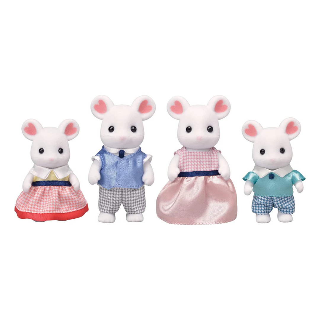 Sylvanian Families - Marshmallow Mouse Family