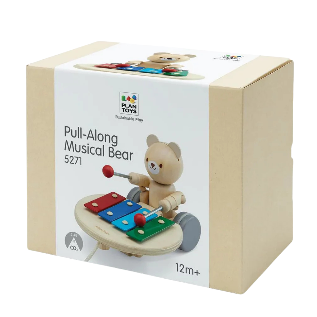 Plan Toys - Pull Along Musical Bear