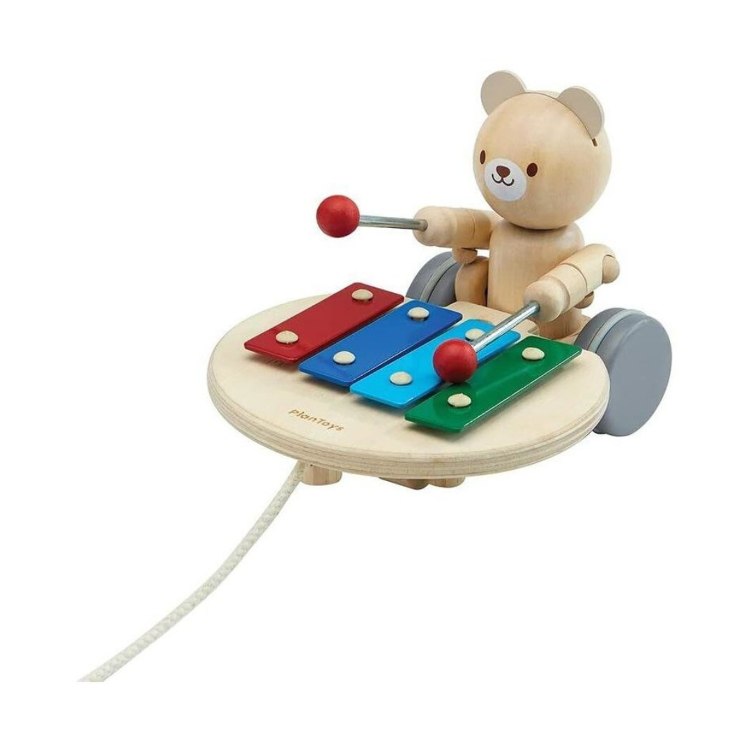 Plan Toys - Pull Along Musical Bear