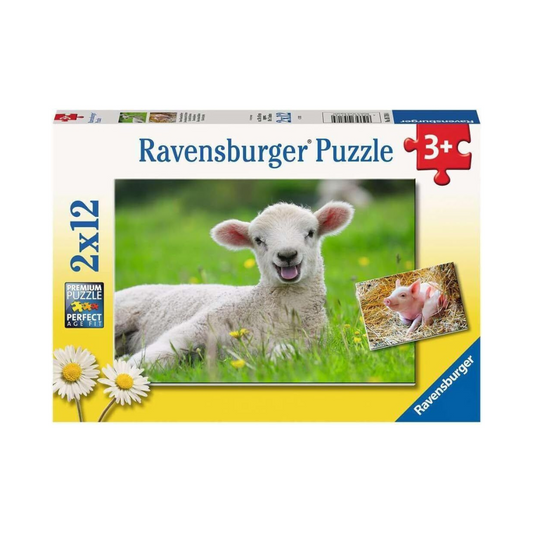 Ravensburger Farm Animals Puzzle 2x12pc