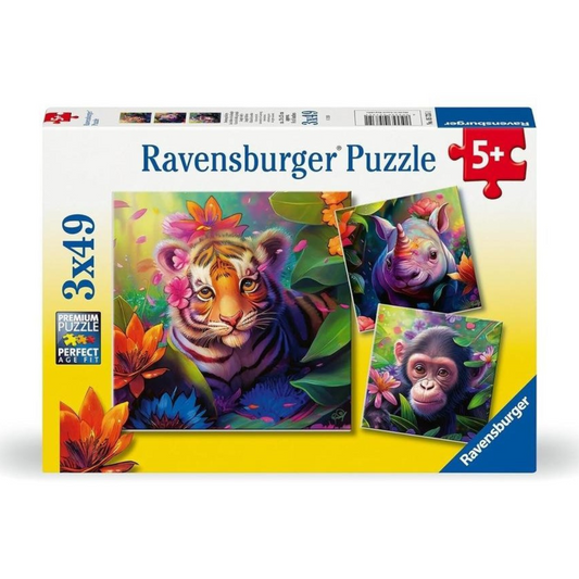 Ravensburger Jungle Babies Puzzle 3x49pc