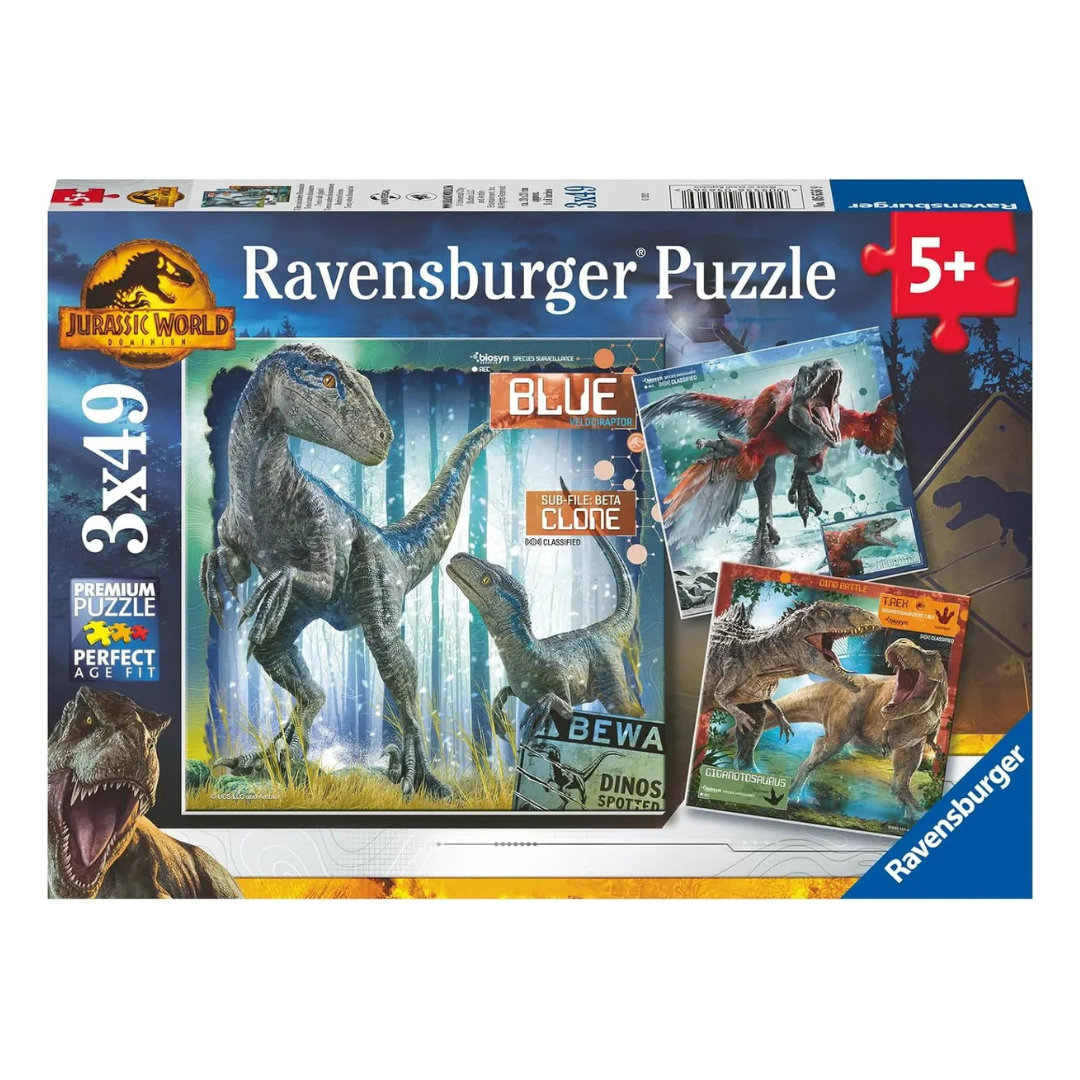 Ravensburger Jurassic World Domination Puzzle 3 x 49pc