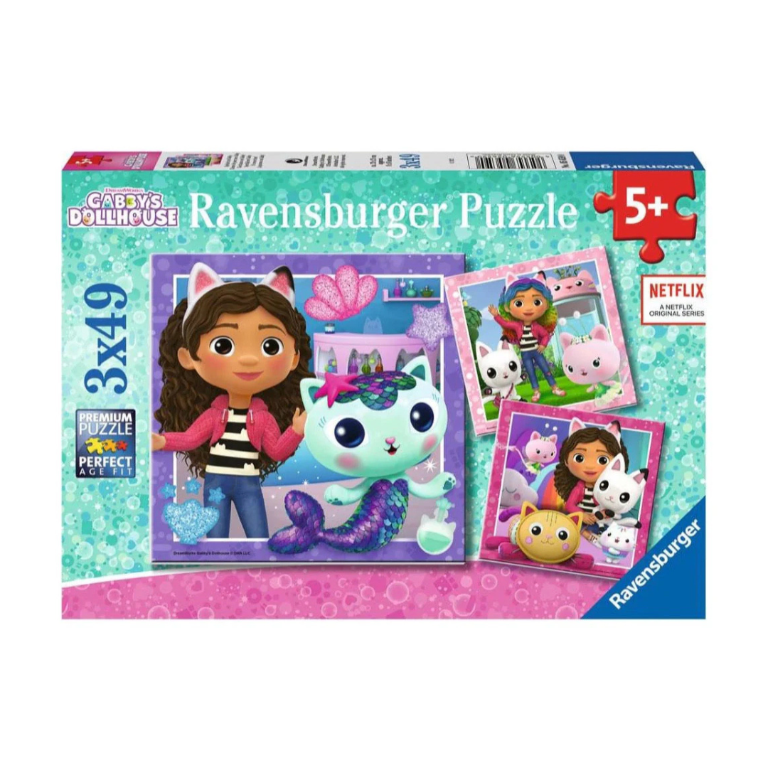 Ravensburger Gabby's Dollhouse Puzzle 3 x 49pc