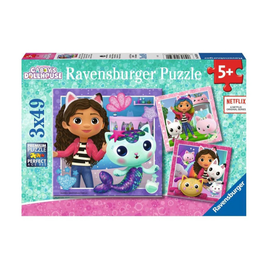 Ravensburger Gabby's Dollhouse Puzzle 3 x 49pc
