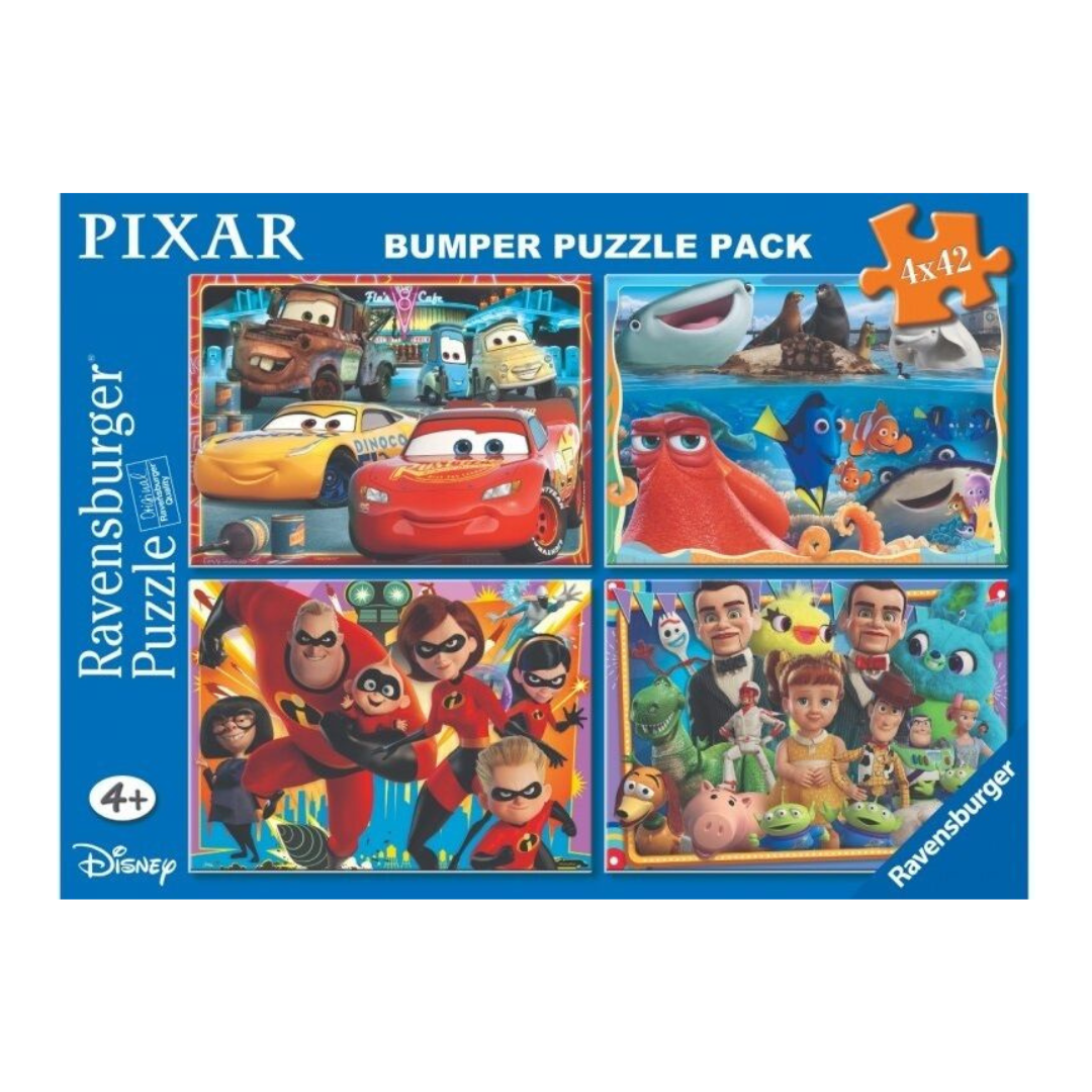 Ravensburger Disney Pixar Bumper Puzzle Pack 4 x 42pc