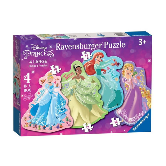 Ravensburger Disney Princess 4 Large Shaped Puzzles 10, 12, 14 and 16 pc