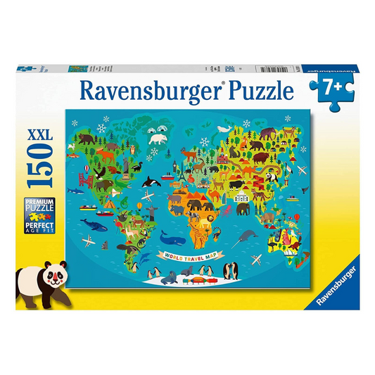 Ravensburger Animal World Map Puzzle 150pc