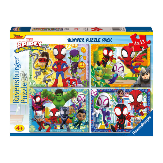 Ravensburger Spidey & His Friends Bumper Puzzle Pack 4 x 42pc
