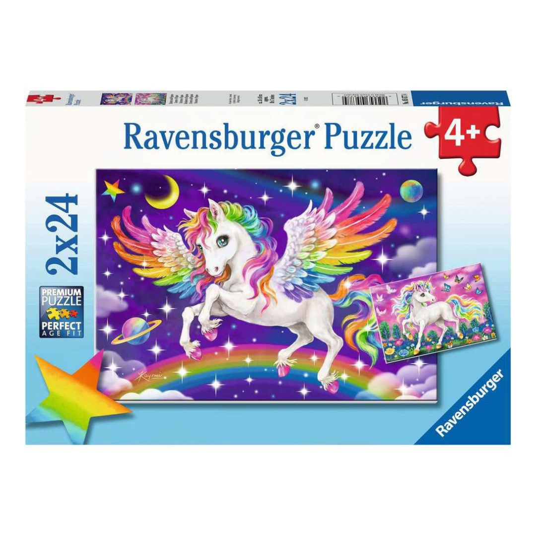 Ravensburger Unicorn and Pegasus Puzzle 2 x 24pc