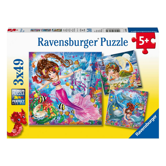 Ravensburger Charming Mermaids Puzzle 3 x 49pc
