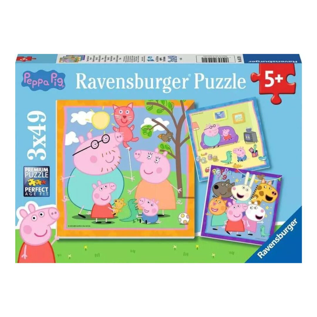 Ravensburger Peppa Pig's Family And Friends Puzzle 3 x 49pc