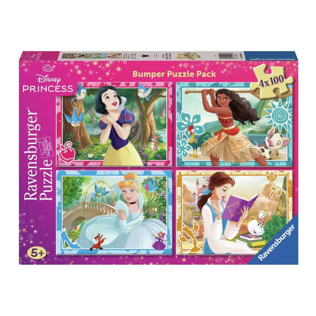 Ravensburger Disney Princess Bumper Pack Puzzle 4 x 100pc