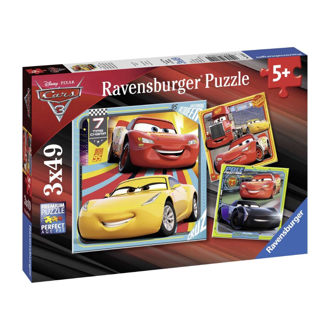Ravensburger Disney Cars 3 Collection Puzzle 3 x 49pc