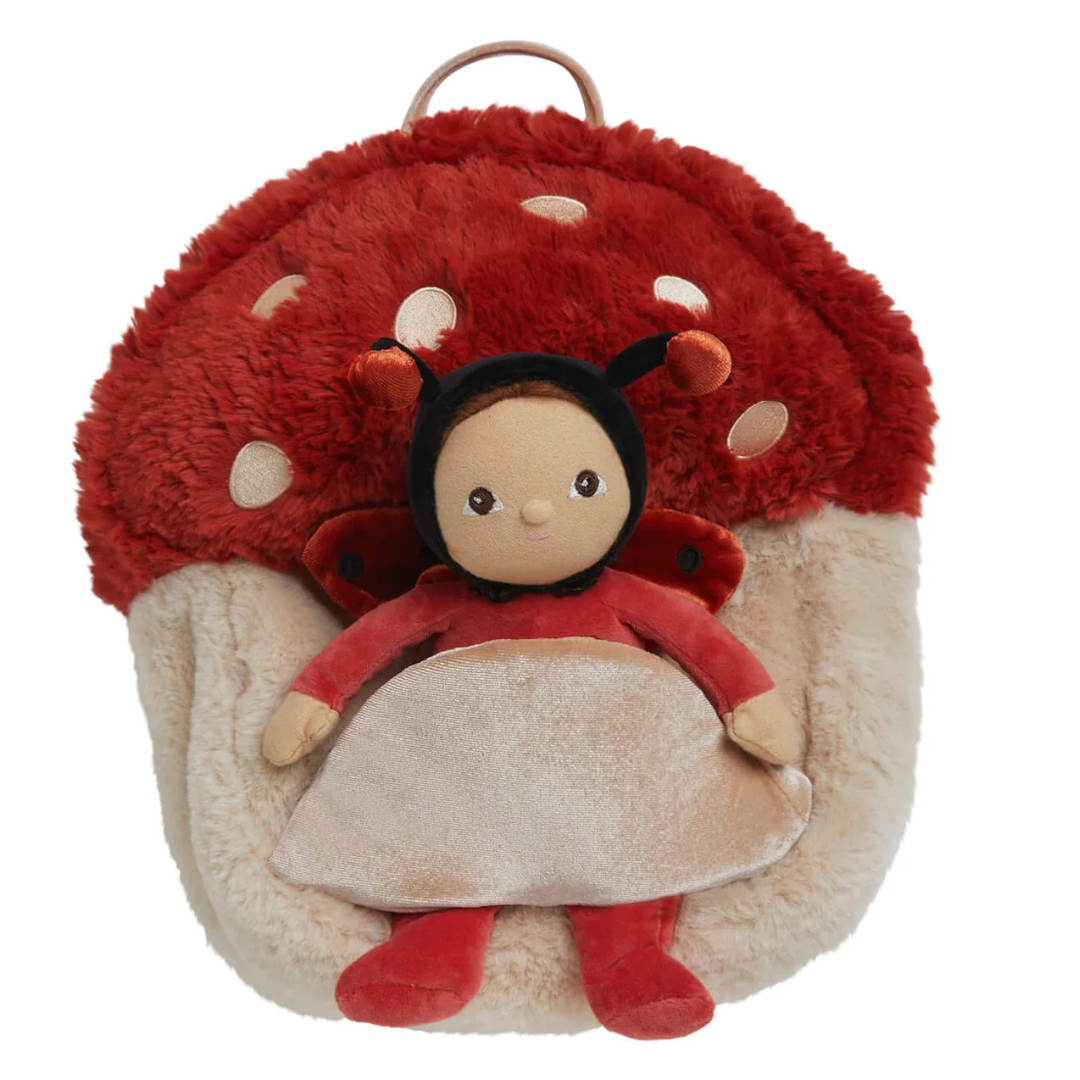 Olli Ella - Hopalong Mushroom Backpack - Red