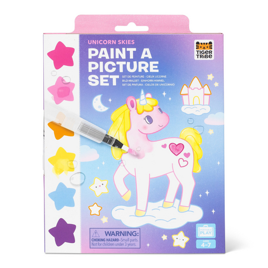 Tiger Tribe Paint a Picture Set - Unicorn Skies