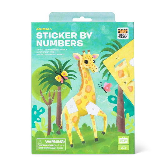 Tiger Tribe Sticker by Numbers - Animals