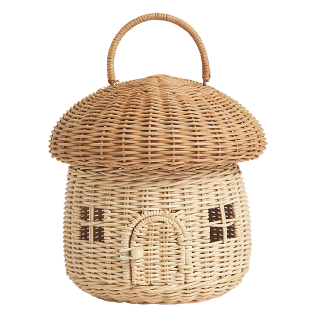 Olli Ella - Rattan Mushroom Basket - Natural