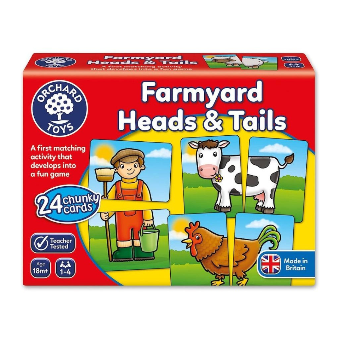 Orchard Toys Farmyard Heads & Tails Game