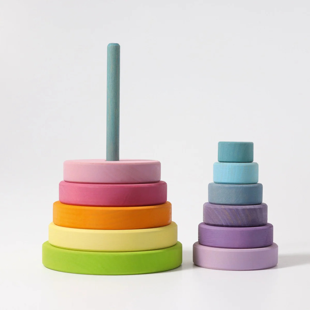 Grimm's Large Stacking Conical Tower - Pastel