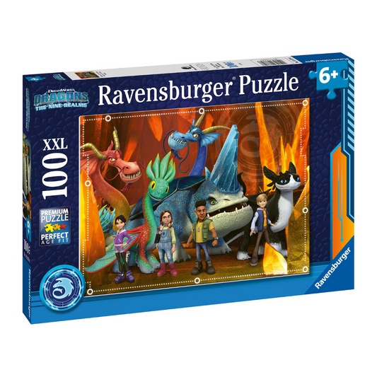Ravensburger How to Train your Dragons Realms Puzzle 100pc
