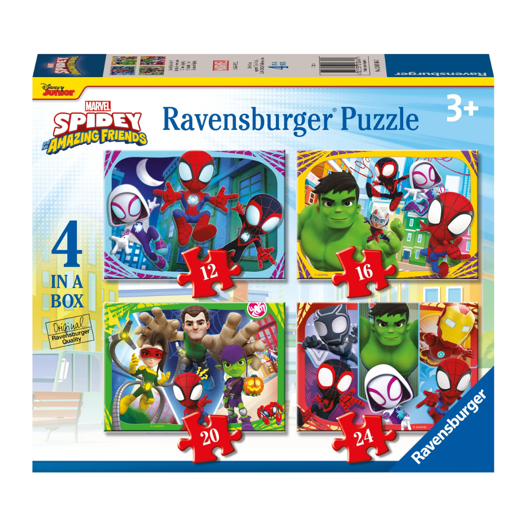 Ravensburger Marvel Spidey and His Amazing Friends Puzzle 12, 16, 20 and 24pc