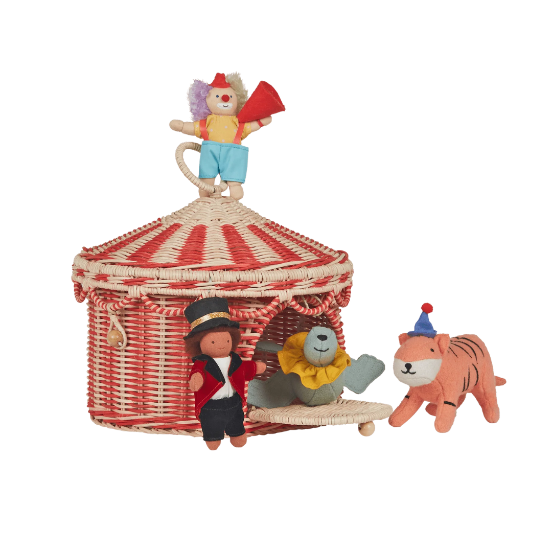 Olli Ella - Cricus Tent Toy Basket