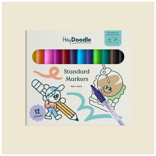 Hey Doodle Markers - Standard Markers (12 Pack)