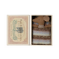 Maileg Sleepy Wakey Baby Mouse in Box Rose