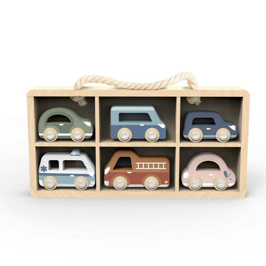 Speedy Monkey - Car Display Case (incl. 6 Vehicles)