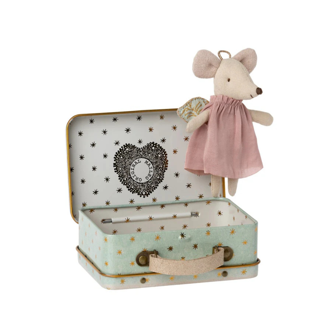 Maileg Mouse Angel in Suitcase
