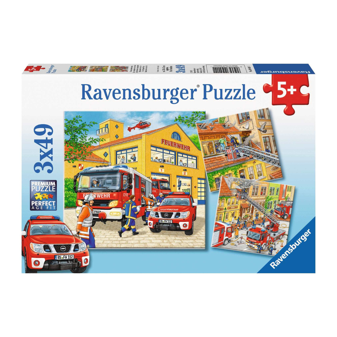 Ravensburger Fire Brigade Run Puzzle 3 x 49pc
