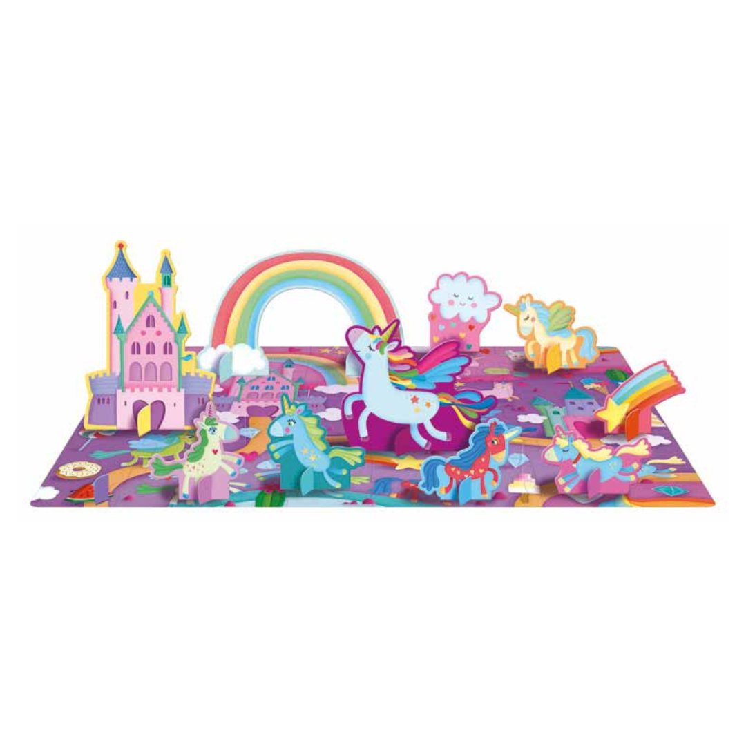 Sassi 3D Puzzle and Book Set - Read and Learn with Unicorns