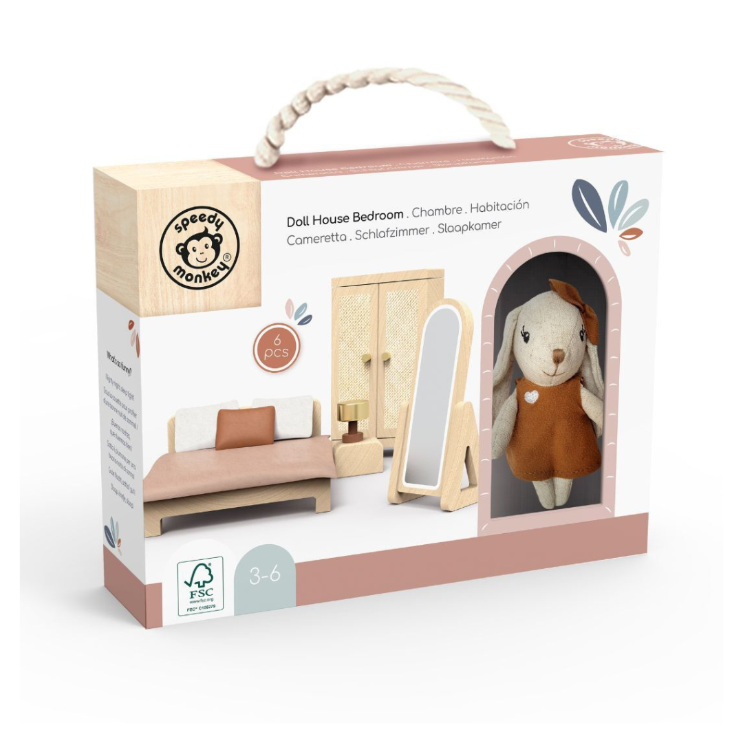 Speedy Monkey - Doll House Bedroom + 1 Character