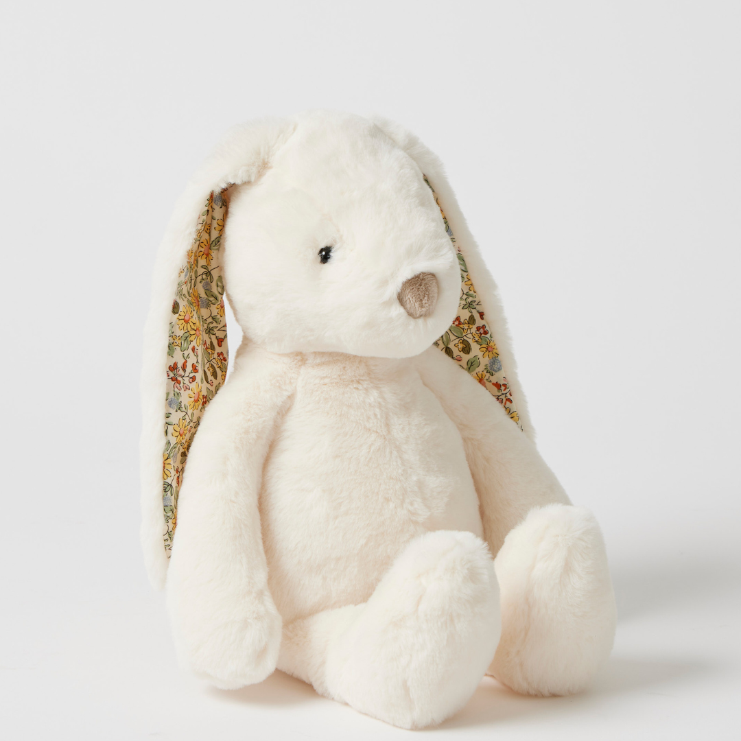 Jiggle & Giggle - Floral White Bunny Medium